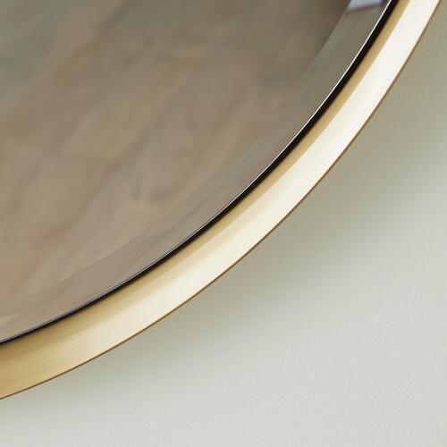 Hudson Mirror-Brass