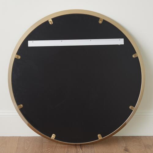 Hudson Mirror-Brass