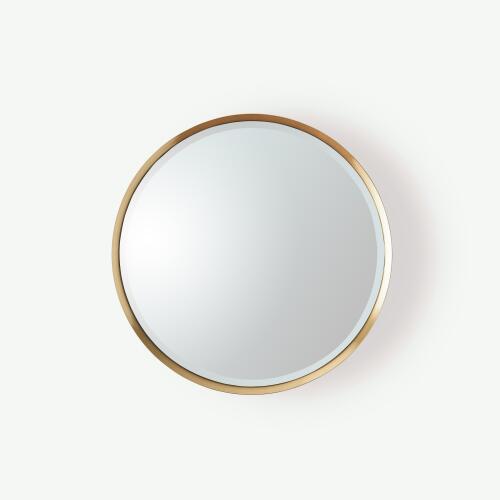 Hudson Mirror-Brass