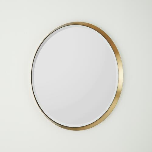 Hudson Mirror-Brass
