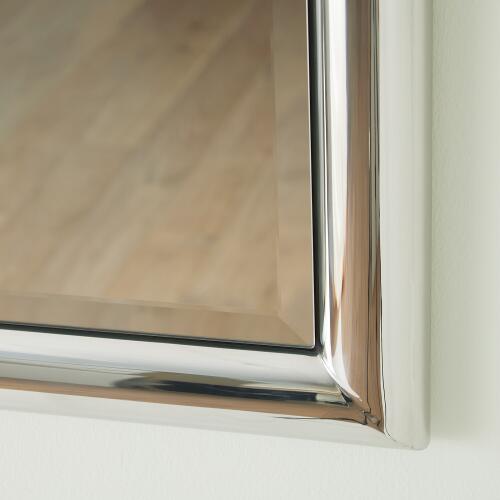 Bennett Floor Mirror-Nickel