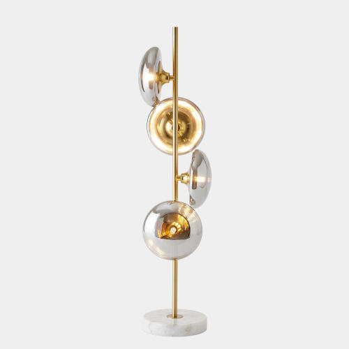 Stellar Table Lamp-Smoke/Brass