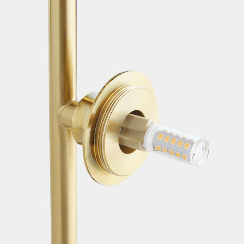 Stellar Table Lamp-Smoke/Brass