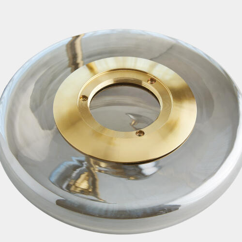 Stellar Table Lamp-Smoke/Brass