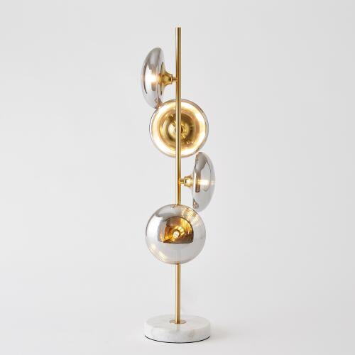 Stellar Table Lamp-Smoke/Brass