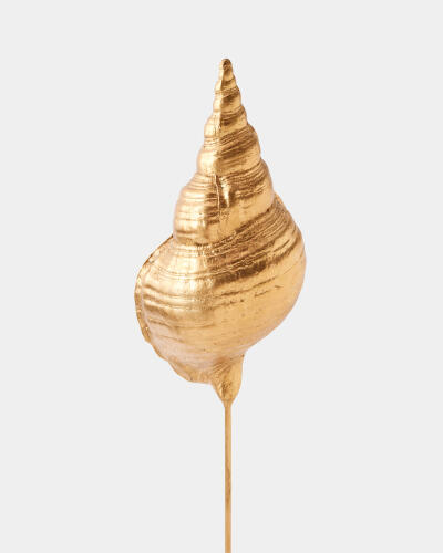 Shells on Marble Miter Gold Leaf-Lg