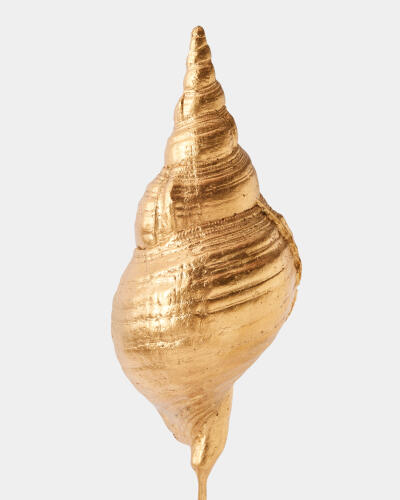 Shells on Marble Miter Gold Leaf-Lg