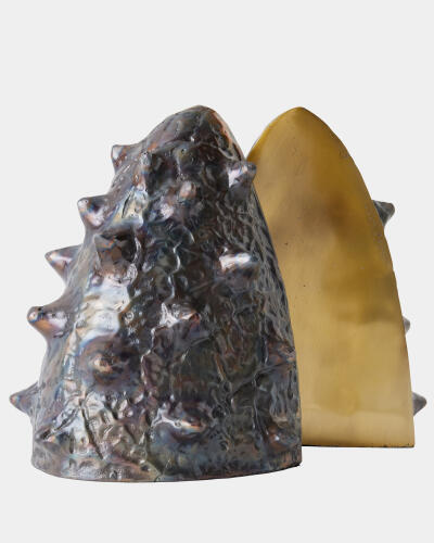 Biomorphic Bookends-Bronze/Brass