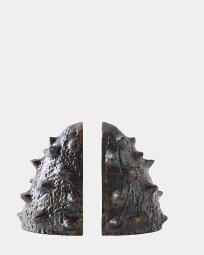 Biomorphic Bookends-Bronze/Brass