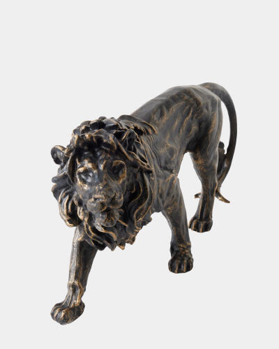 Prowling Lion Sculpture-Bronze