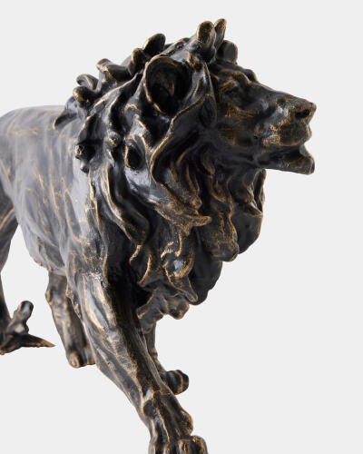 Prowling Lion Sculpture-Bronze