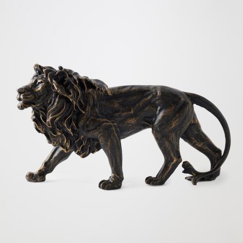 Prowling Lion Sculpture-Bronze
