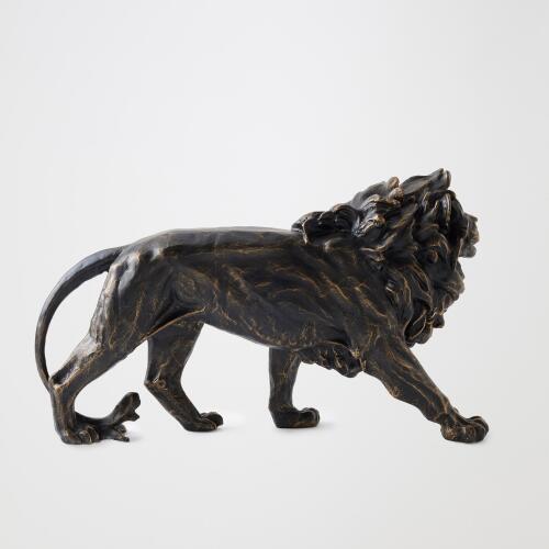 Prowling Lion Sculpture-Bronze
