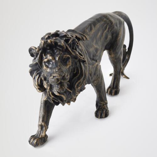 Prowling Lion Sculpture-Bronze