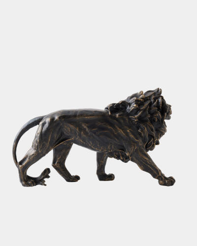 Prowling Lion Sculpture-Bronze