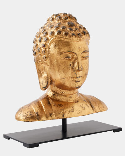 Buddha Sculpture-Antique Gold