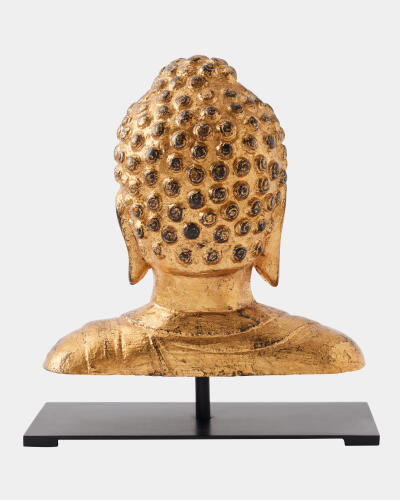 Buddha Sculpture-Antique Gold