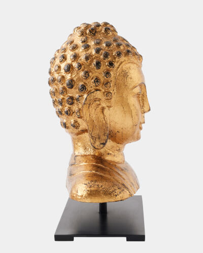Buddha Sculpture-Antique Gold