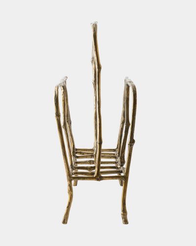 Bamboo Magazine Rack-Gold Leaf