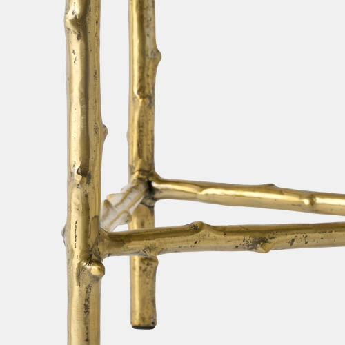 Spina 3-Legged Side Table-Brass