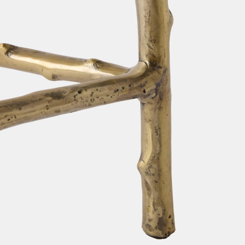 Spina 3-Legged Side Table-Brass