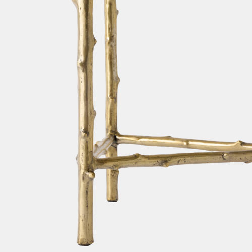 Spina 3-Legged Side Table-Brass