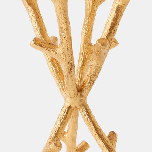 Coral Tripod Side Table-Gold