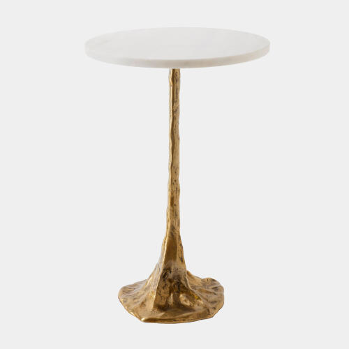 lily pad table-brass