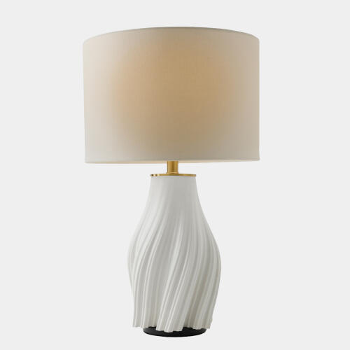 Plumb Wave Lamp-Matte White