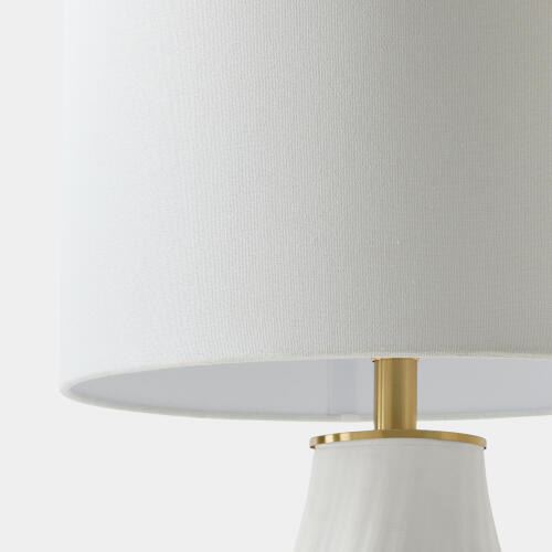 Plumb Wave Lamp-Matte White