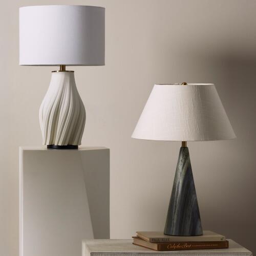 Vertical Wave Lamp- Matte White