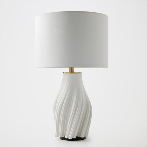 Vertical Wave Lamp- Matte White
