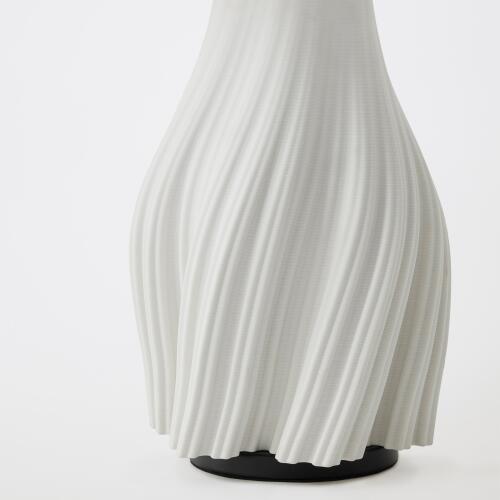 Vertical Wave Lamp- Matte White