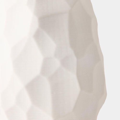 Vasher Chiseled Ceramic Lamp-White