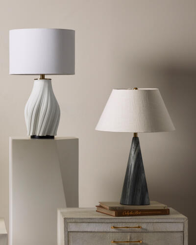 K'Lee Conical Lamp-Gray