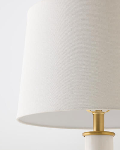 Column Lamp-White Marble