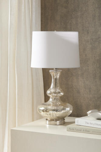 Balustrade Lamp-Mercury Glass
