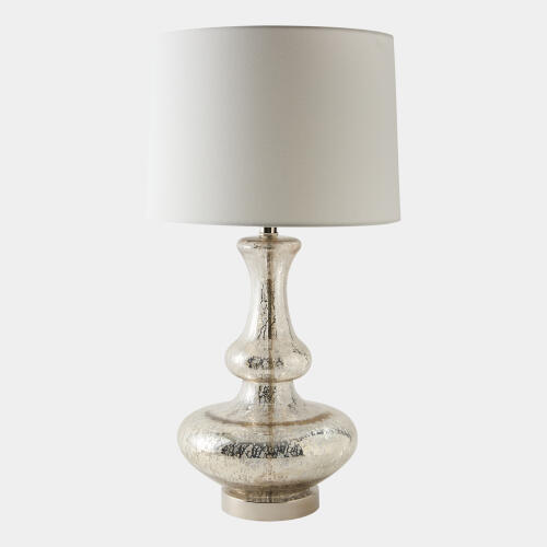 balustrade lamp-mercury glass