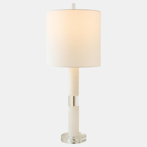 Meira Stacked Lamp-Alabaster/Acrylic/Brass