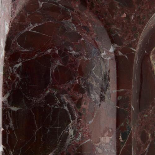 Marble Column Lamp-Red