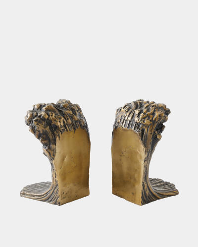 Rory Marble Column Lamp-Gray