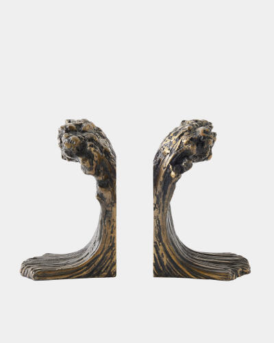 Rory Marble Column Lamp-Gray