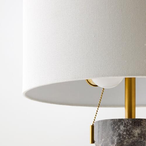 Marble Column Lamp-Gray