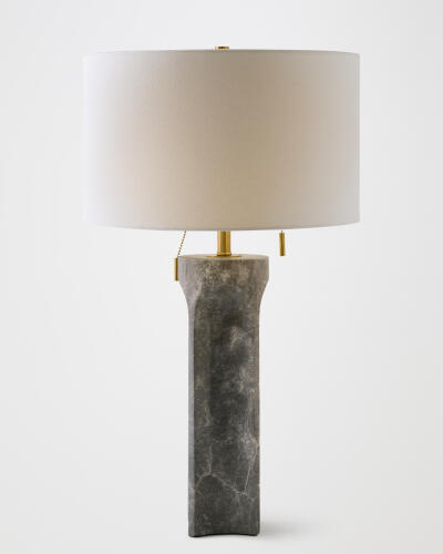 Marble Column Lamp-Gray