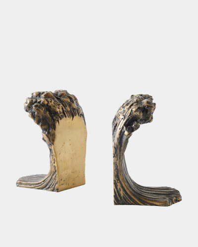 Rory Marble Column Lamp-Gray