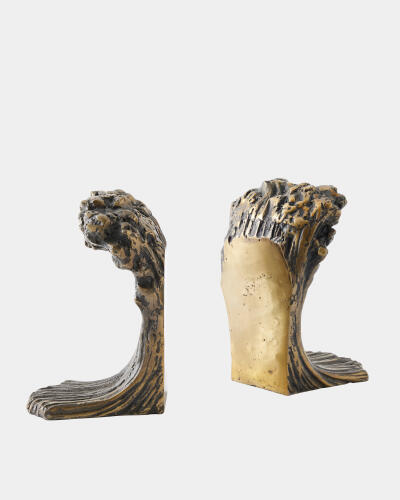 Rory Marble Column Lamp-Gray