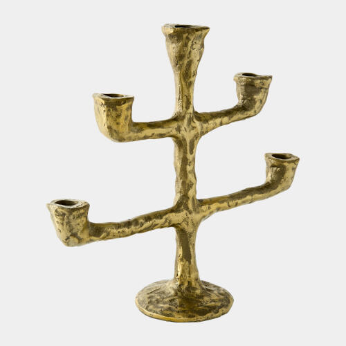 melting taper candle holder