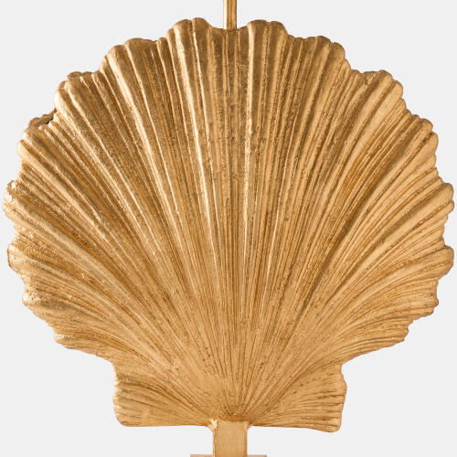 Sea Scallop Lamp-Gold Leaf