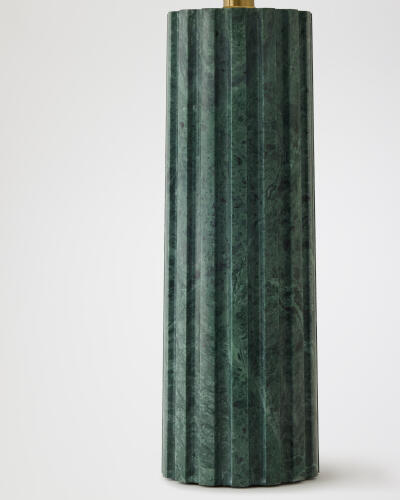 Vertical Pleated Marble Lamp-Green