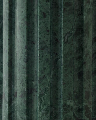 Vertical Pleated Marble Lamp-Green